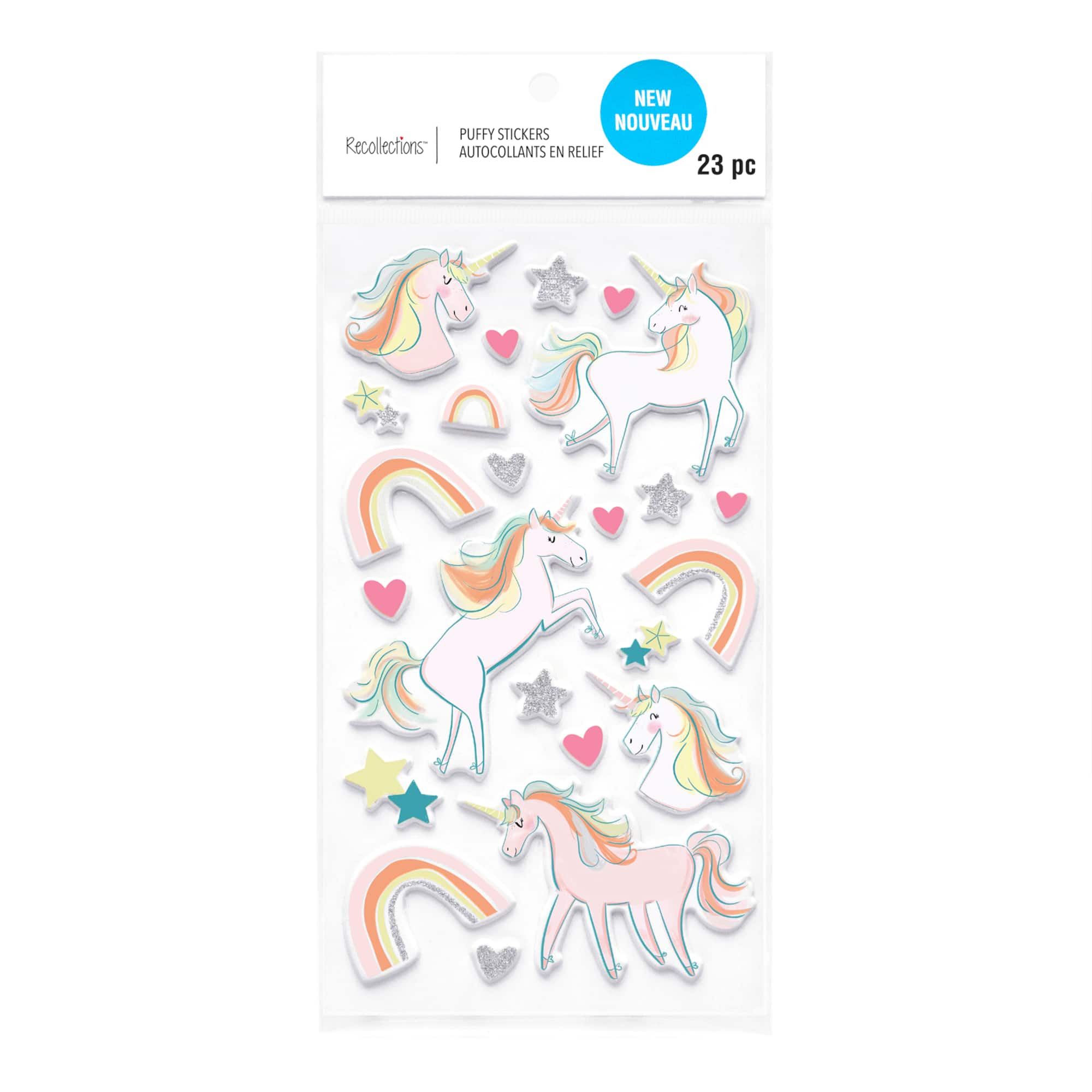 Unicorns Puffy Stickers by Recollections™